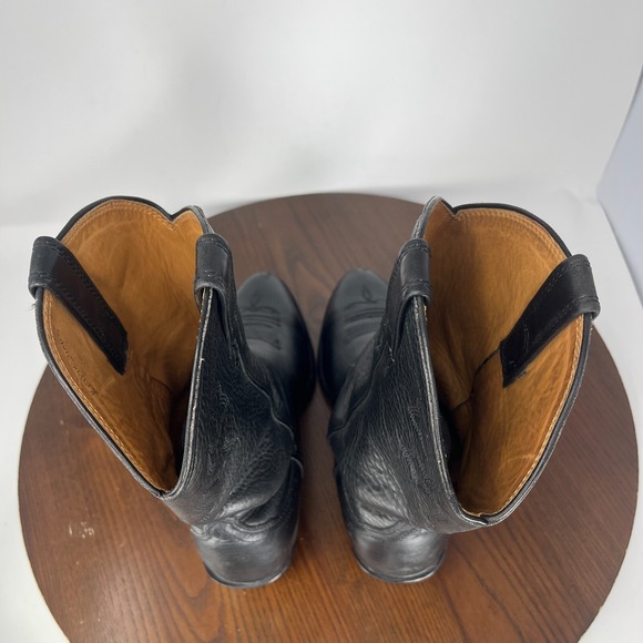 Ariat A2-STAMPEDE Boots Men's 9 Black Leather Pull On Cowboy Western 34228 - Picture 10 of 16